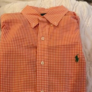 EUC Ralph Lauren Classic Fit Orange Dress Shirt